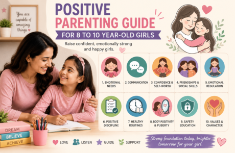 Positive Parenting Guide for Girls Age 8 to 10