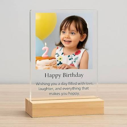 Acrylic photo stand