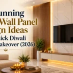 PVC wall panel design for a quick Diwali home makeover