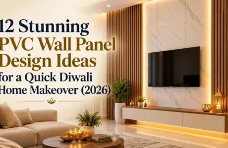 PVC wall panel design for a quick Diwali home makeover
