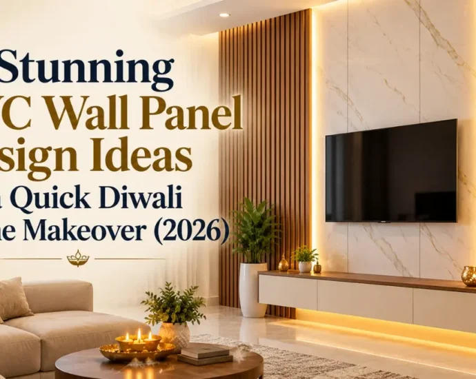 PVC wall panel design for a quick Diwali home makeover